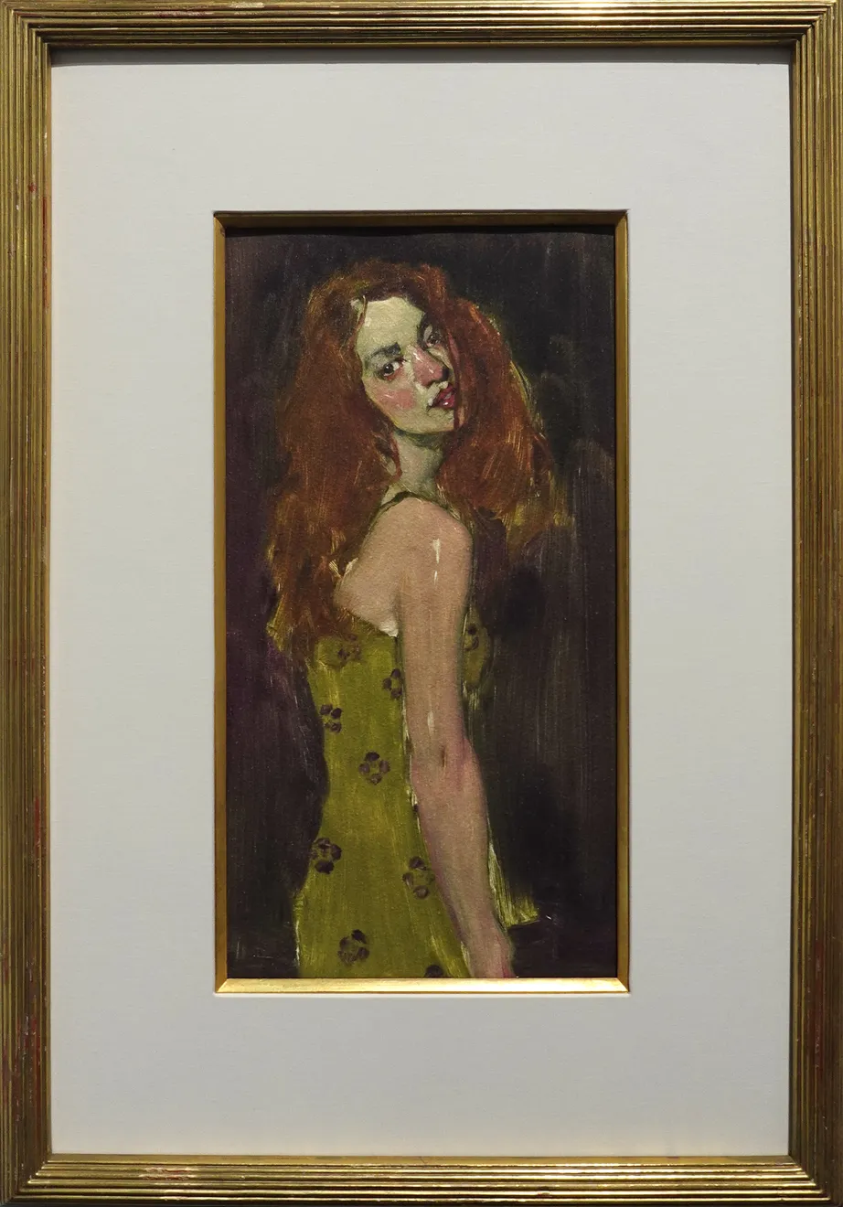 Malcolm T. Liepke, Redhead in Green Dress, 2001