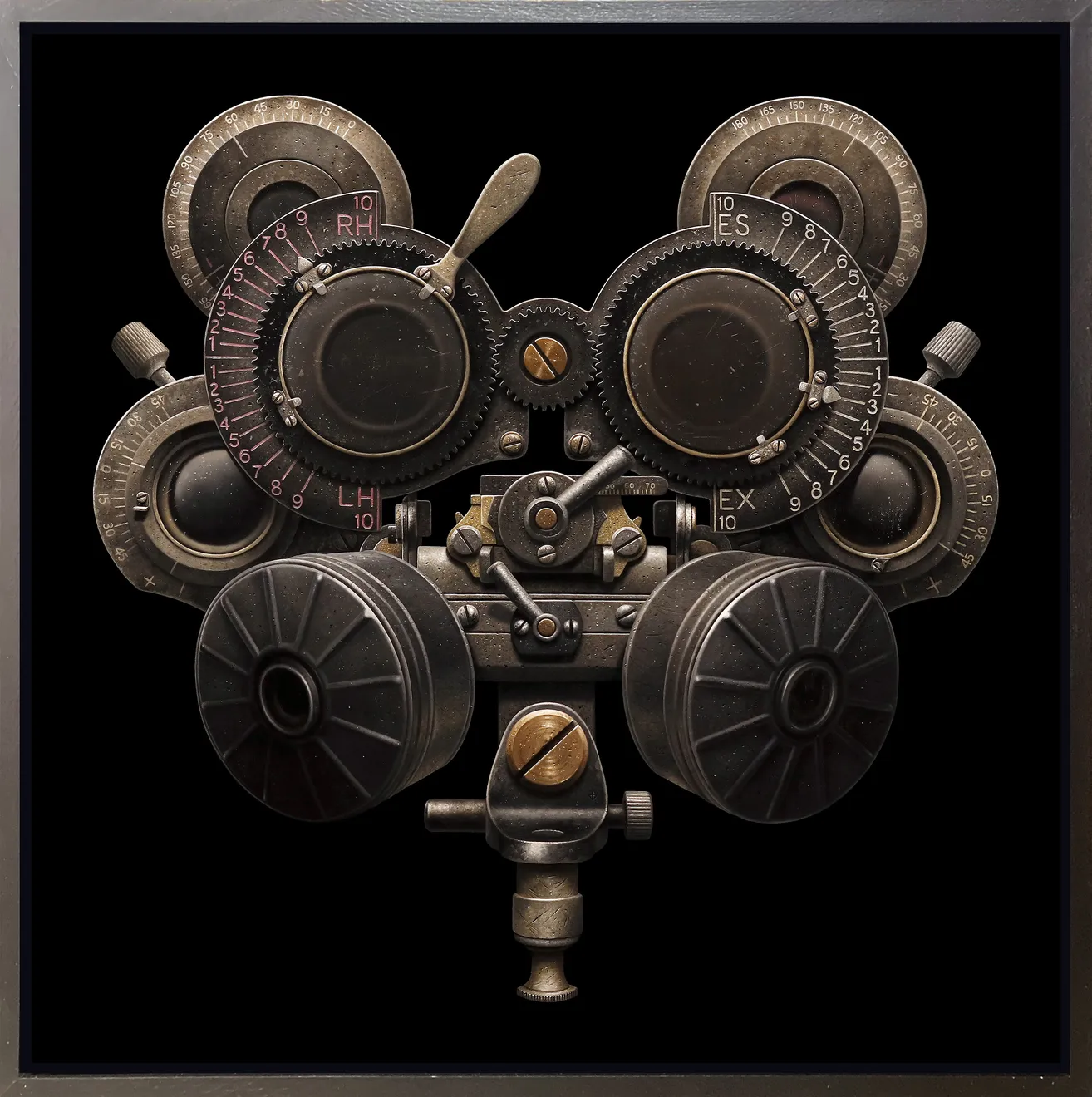 Jeff Bartels, Phoropter Gas Mask, 2019