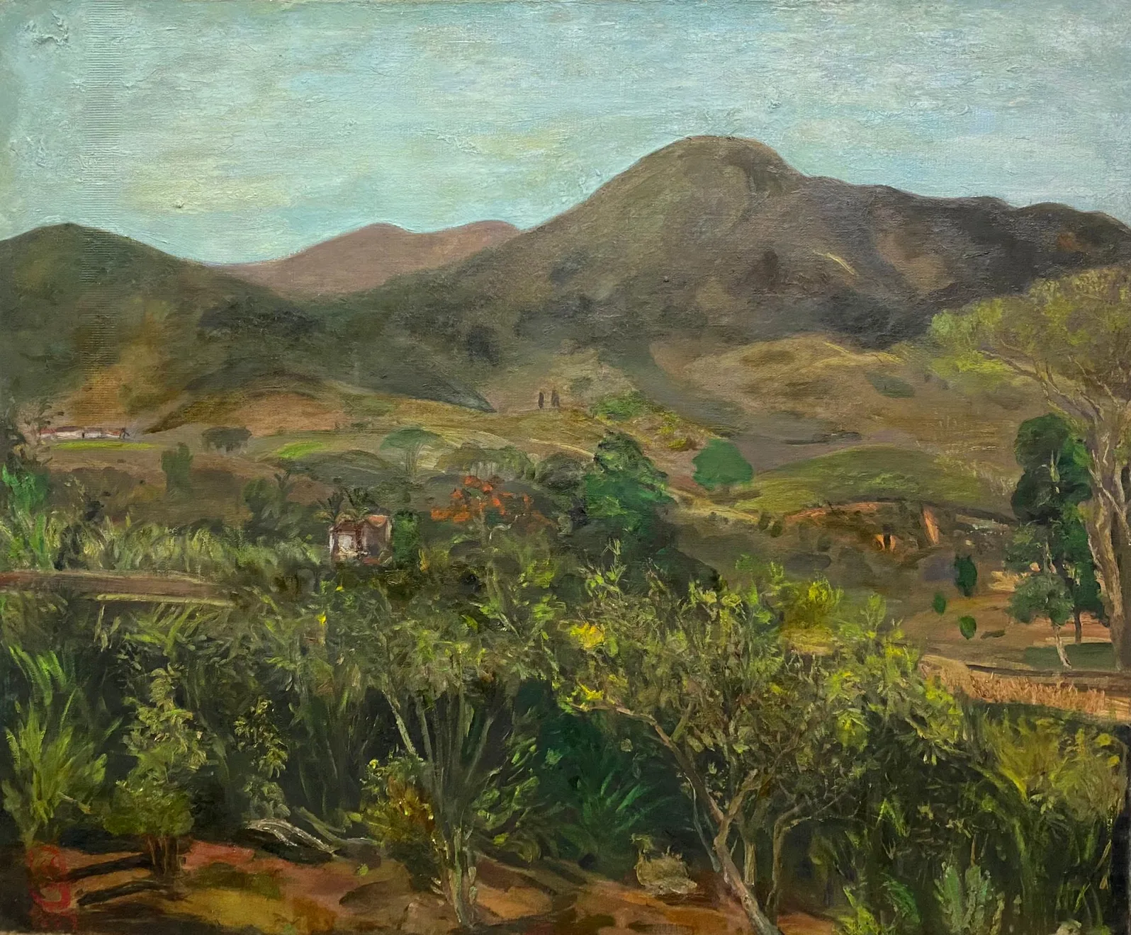 S. Sudjojono, Pemandangan Ciloto, 1967