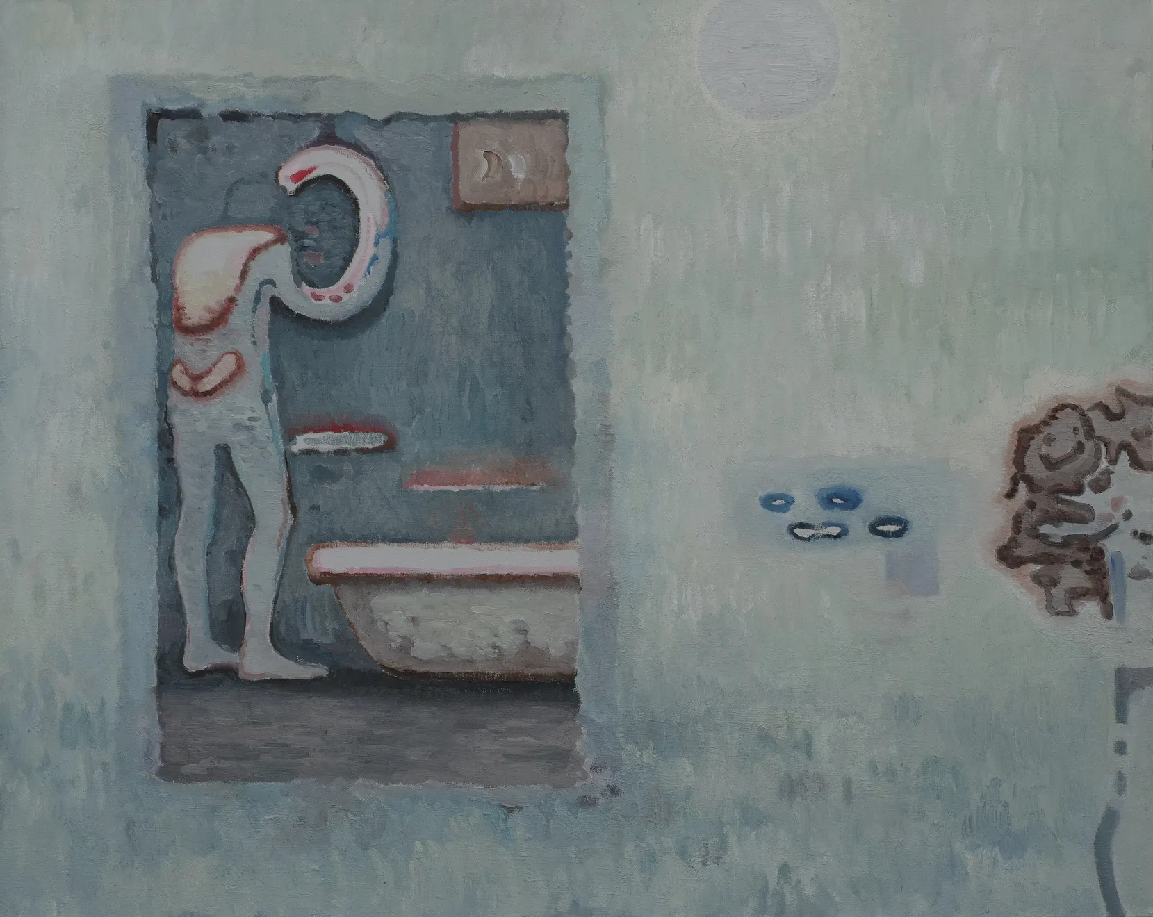 吉磊 Ji Lei, 浴室里的卡夫卡No.2 Kafka In the Bathroom No.2, 2017