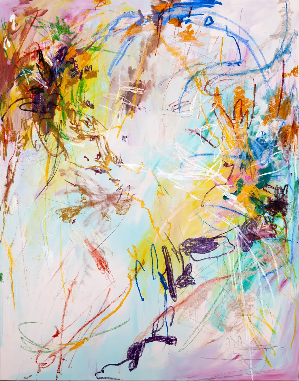 王茜瑶 Wang Xiyao, 在公园里和云朵花一起野餐 No.2 Picnic in the park with cloud-flowers No.2, 2021