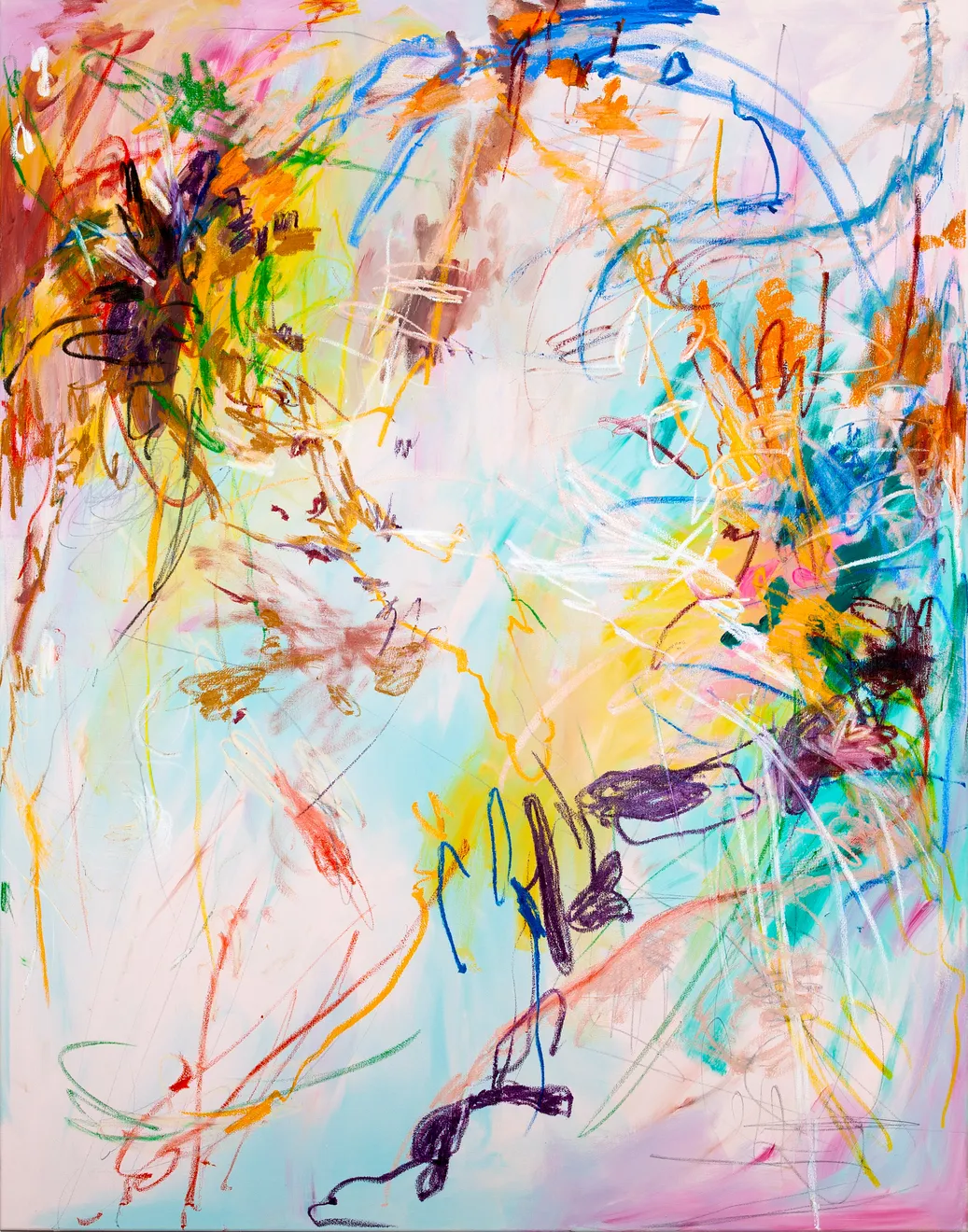 王茜瑶 Wang Xiyao, 在公园里和云朵花一起野餐 No.2 Picnic in the park with cloud-flowers No.2, 2021