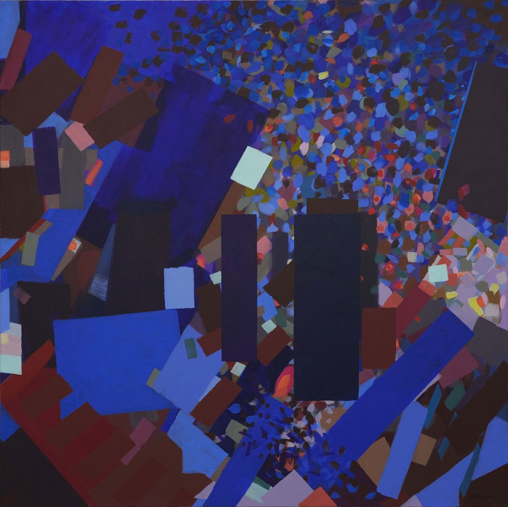 Samia Halaby, Chinatown, 2016