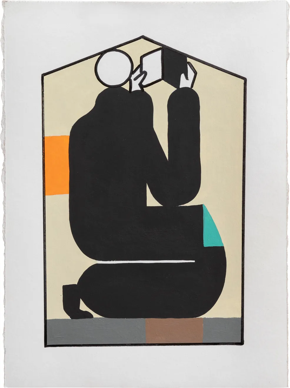 Michael Fikaris, Reading Is a Type of Freedom 03 (Mural Study), 2024