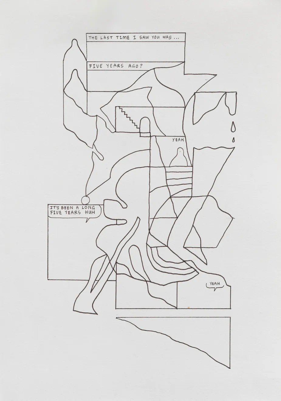 Michael Fikaris, Line Work Page From Recent Comics no.01, 2024