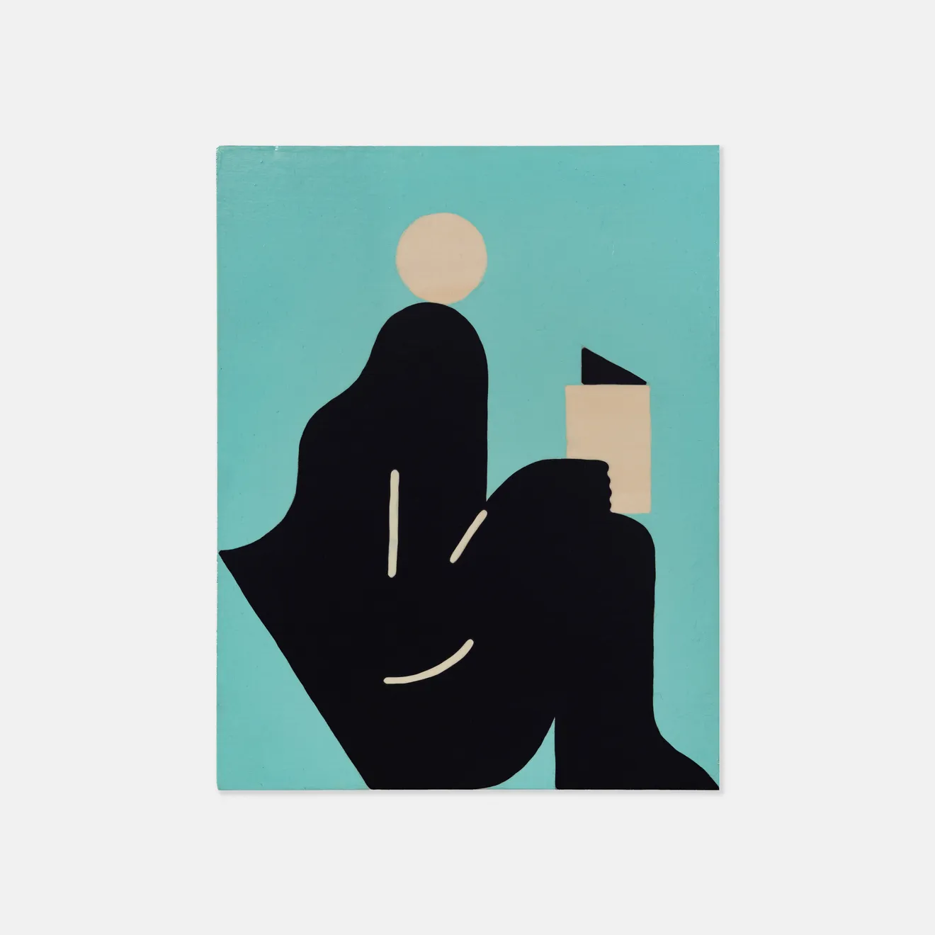 Michael Fikaris, Sitting With Book (4 of 4), 2024