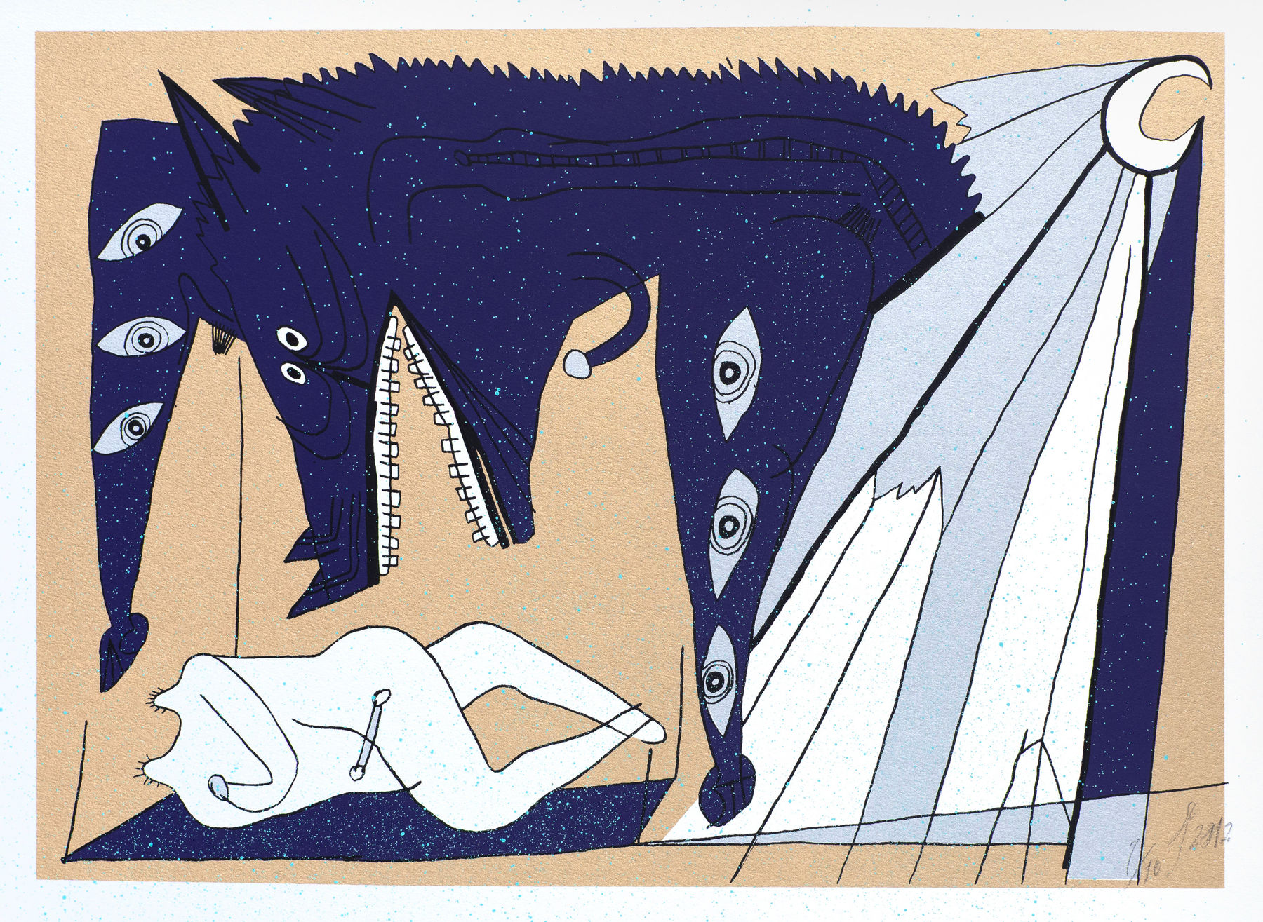 Shohei Taksaki, One Day of The Bedroom (Purple, Silver, Gold And Black), 2012