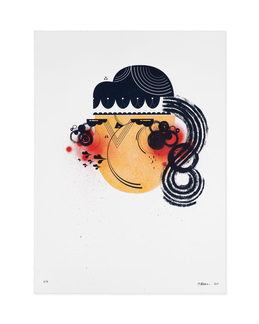 James Reka, Untitled (Orange), 2011