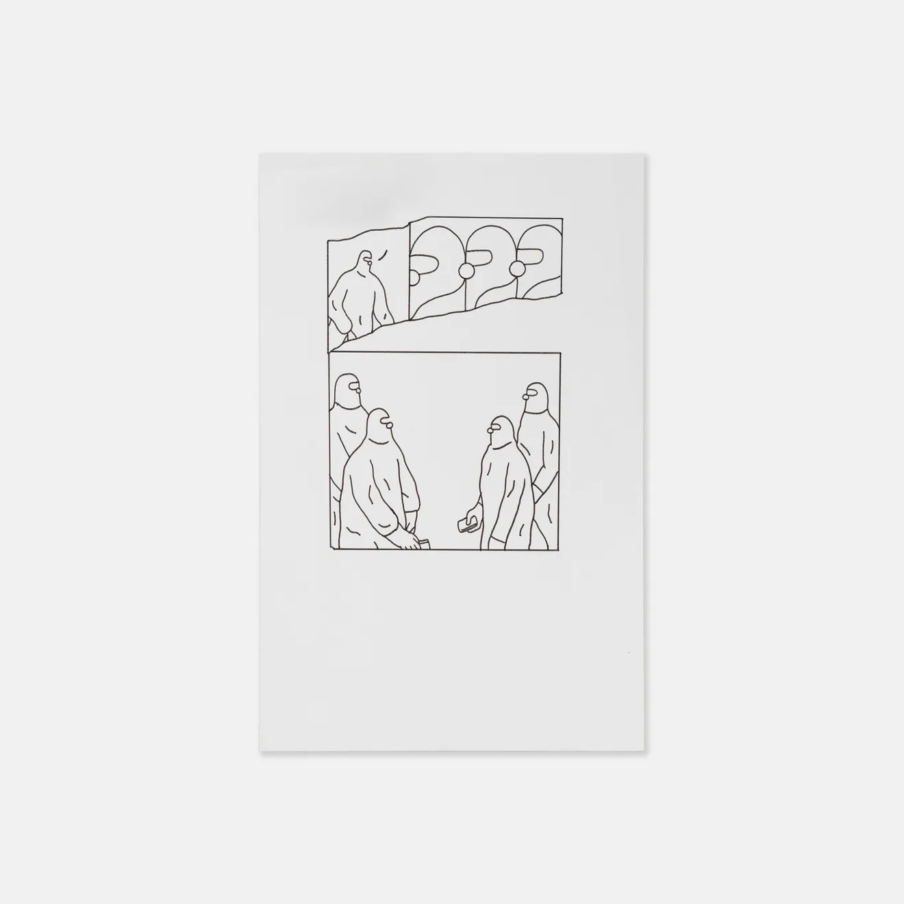 Michael Fikaris, Line Work Page From Recent Comics no.08, 2024