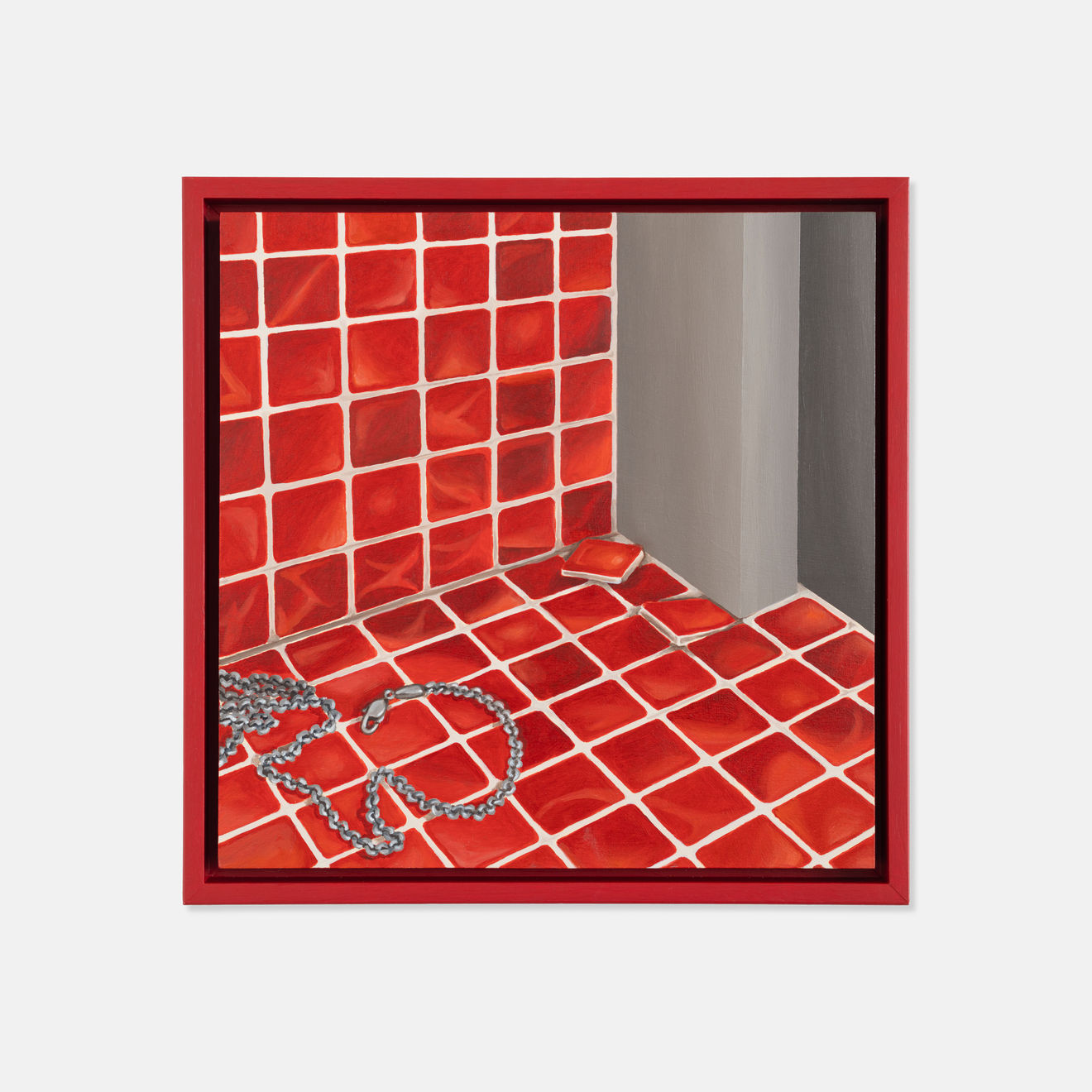 George Goodnow, Chain Necklace Beside the Shower, 2024