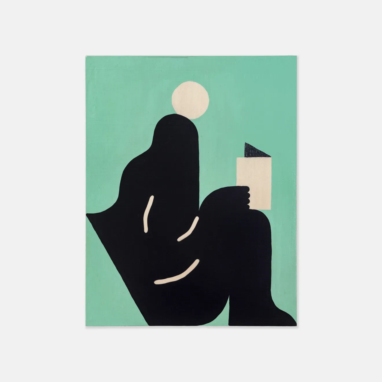 Michael Fikaris, Sitting With Book (2 of 4), 2024