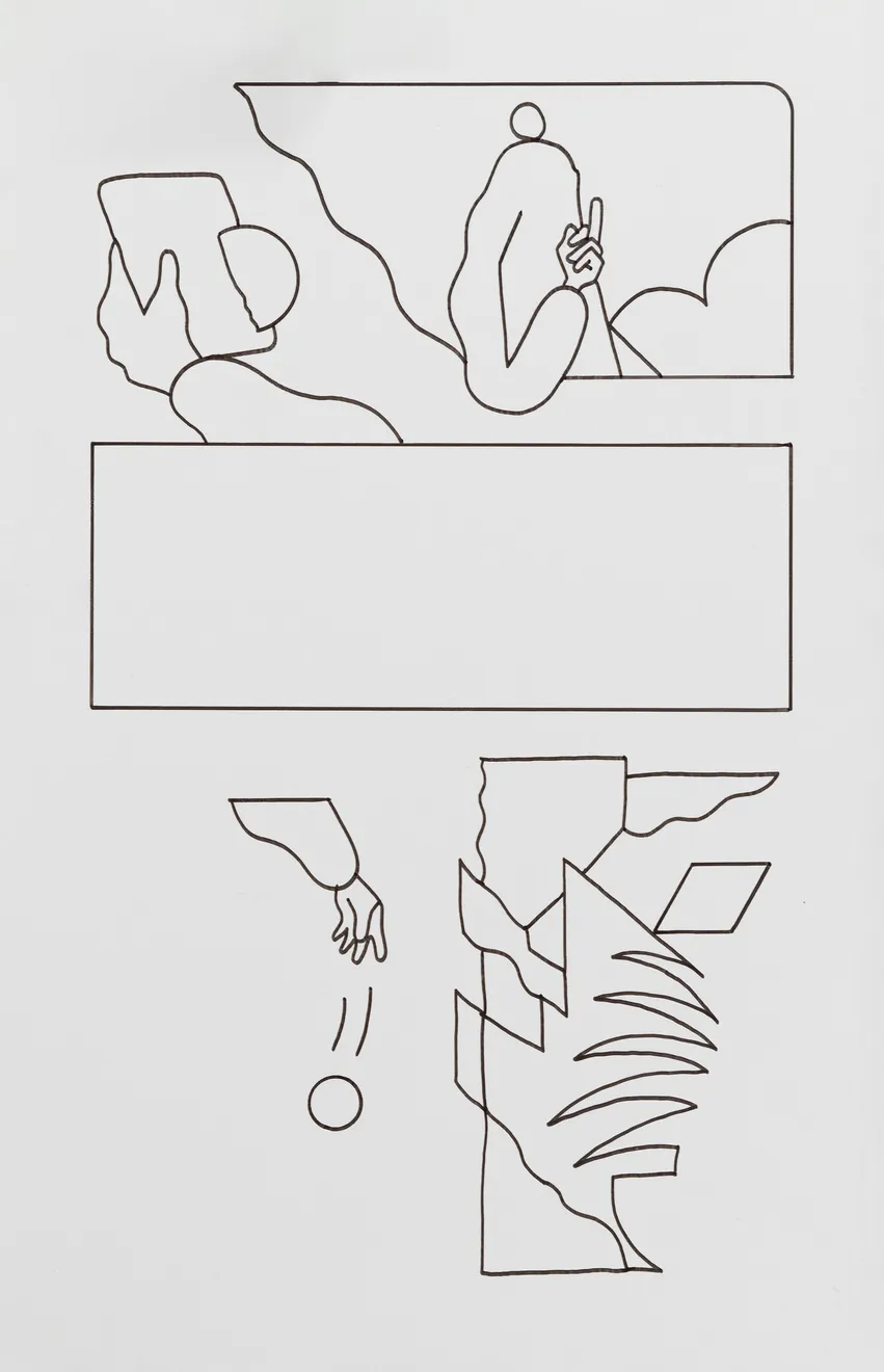 Michael Fikaris, Line Work Page From Recent Comics no.05, 2024