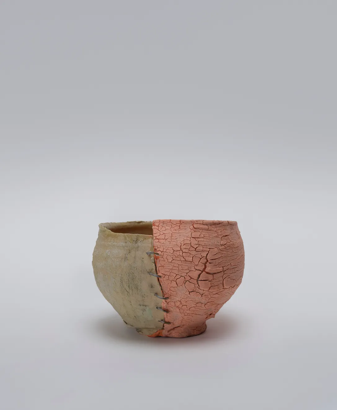 Masatomo Toi, Tsugi Hagi Chawan #Orange Crack, 2024