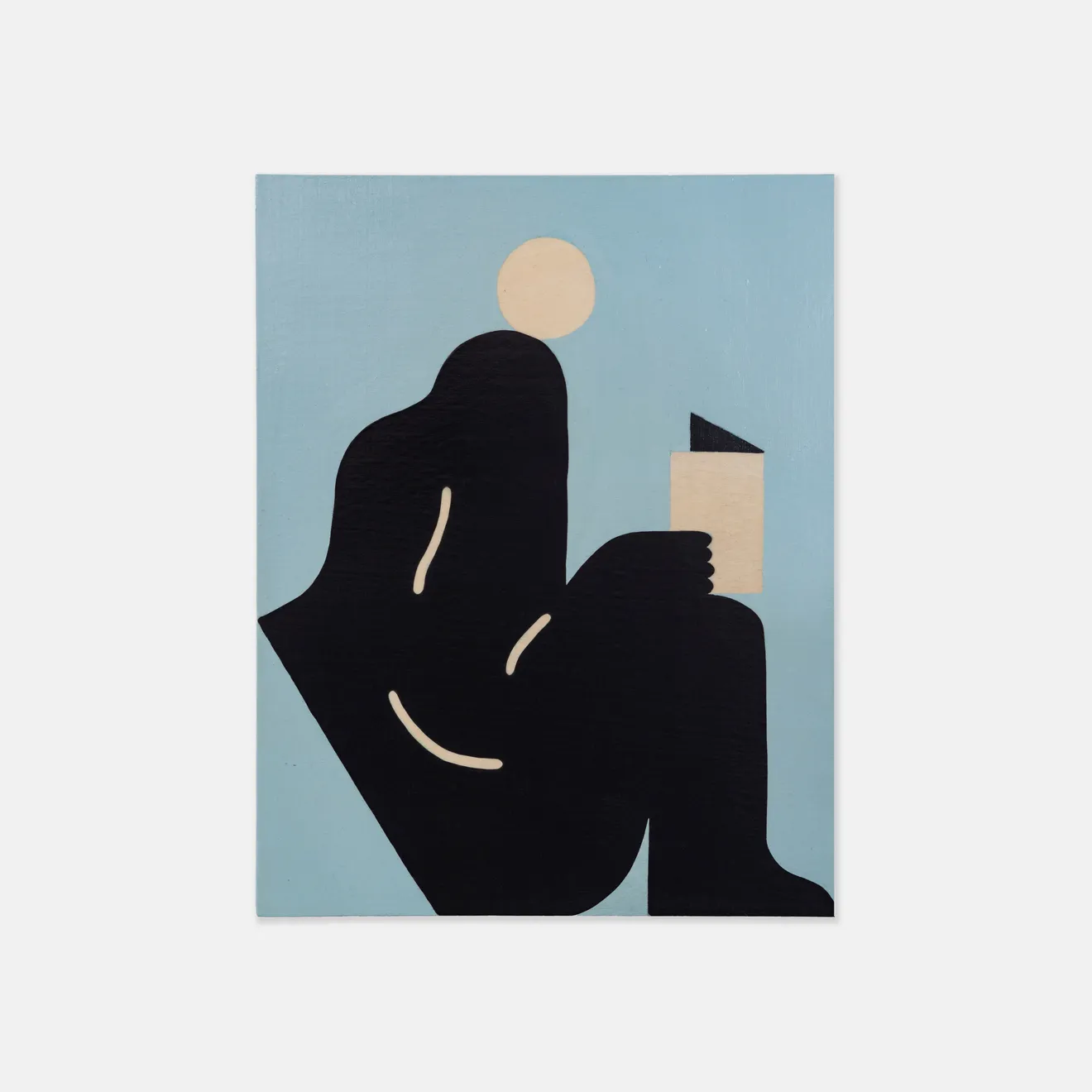 Michael Fikaris, Sitting With Book (1 of 4), 2024