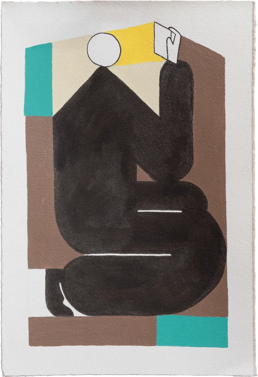 Michael Fikaris, Reading Is a Type of Freedom 02 (Mural Study), 2024