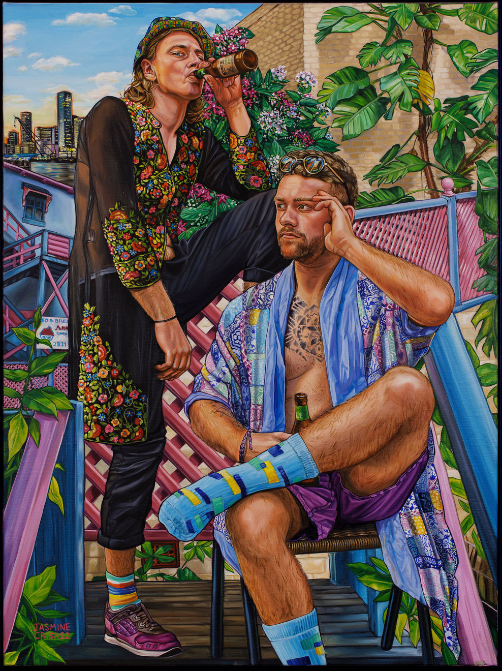Jasmine Crisp, They Never Made it to The Rave (A Portrait of Scott & Janne), 2022