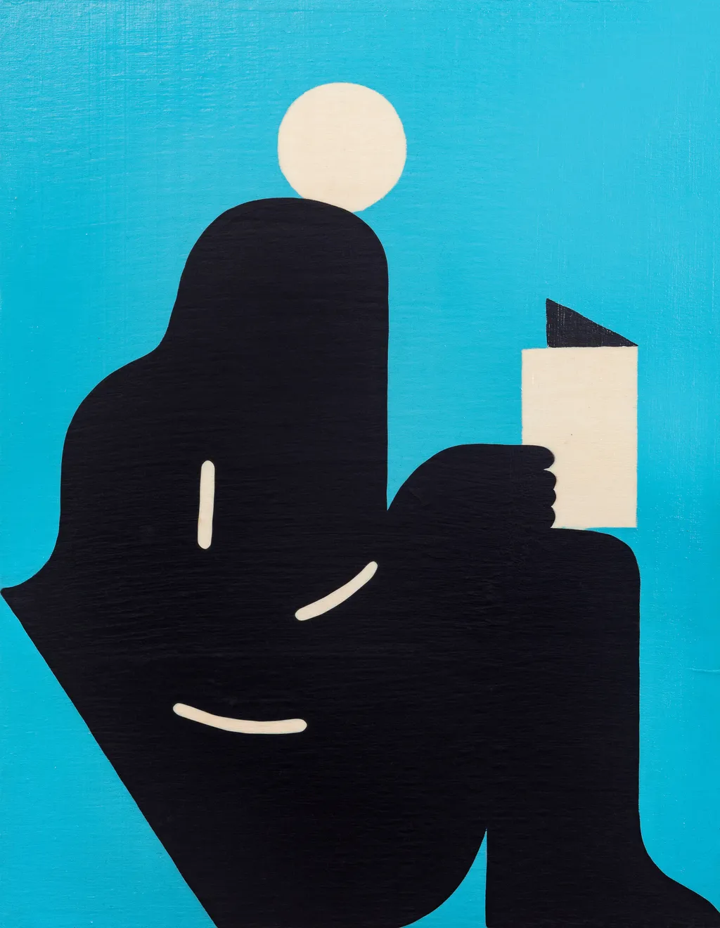 Michael Fikaris, Sitting With Book (3 of 4), 2024