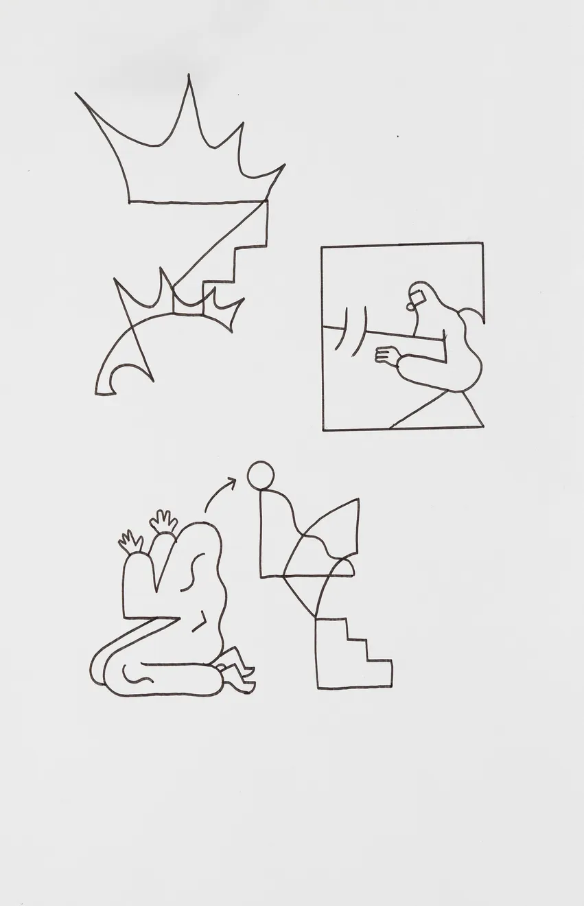 Michael Fikaris, Line Work Page From Recent Comics no.03, 2024