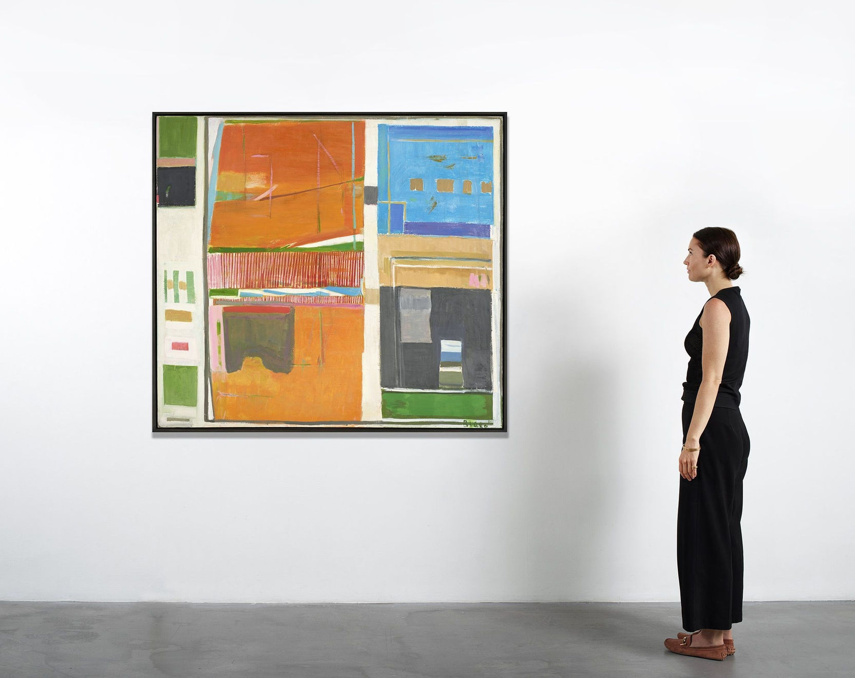 Janice Biala, Untitled (Orange Interior), 1967