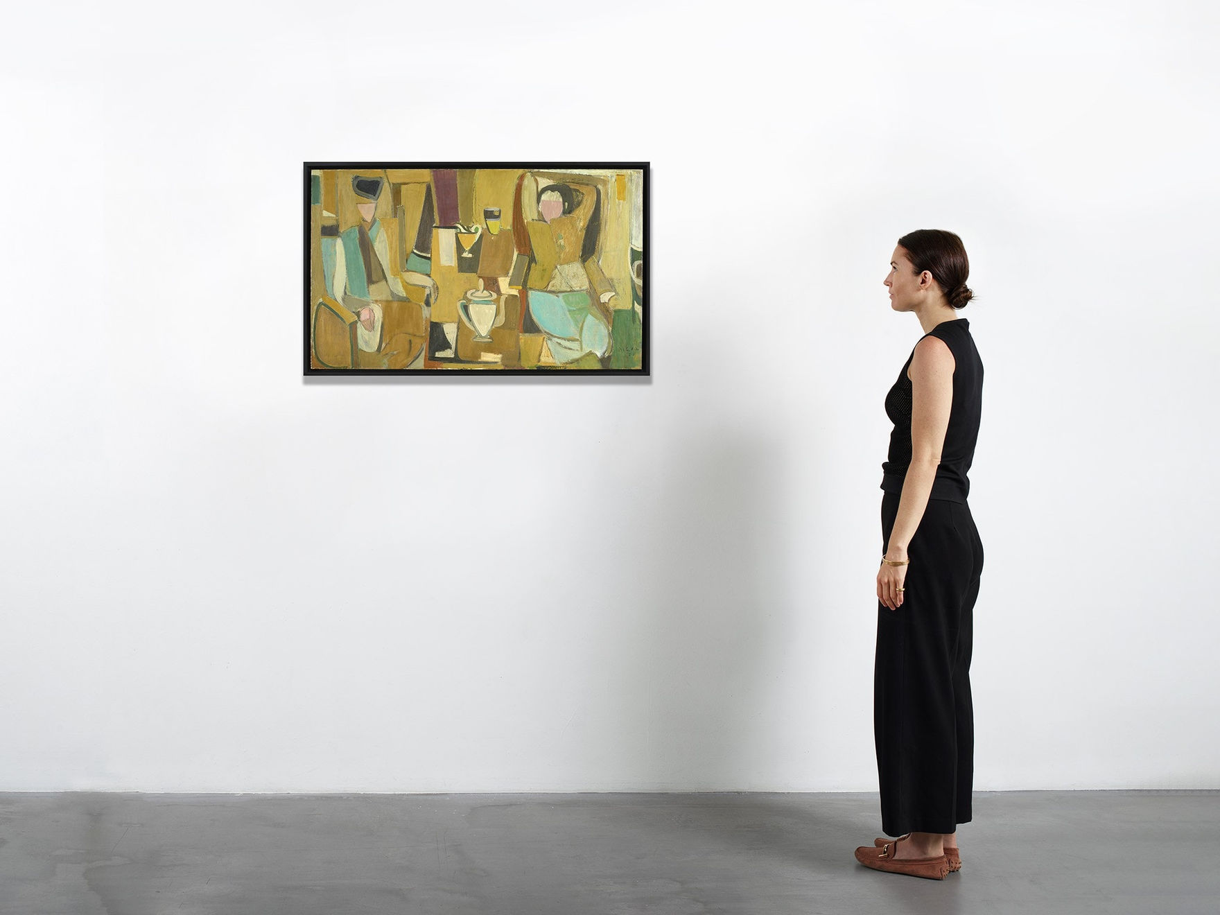 Janice Biala, Deux femmes et théière, 1950