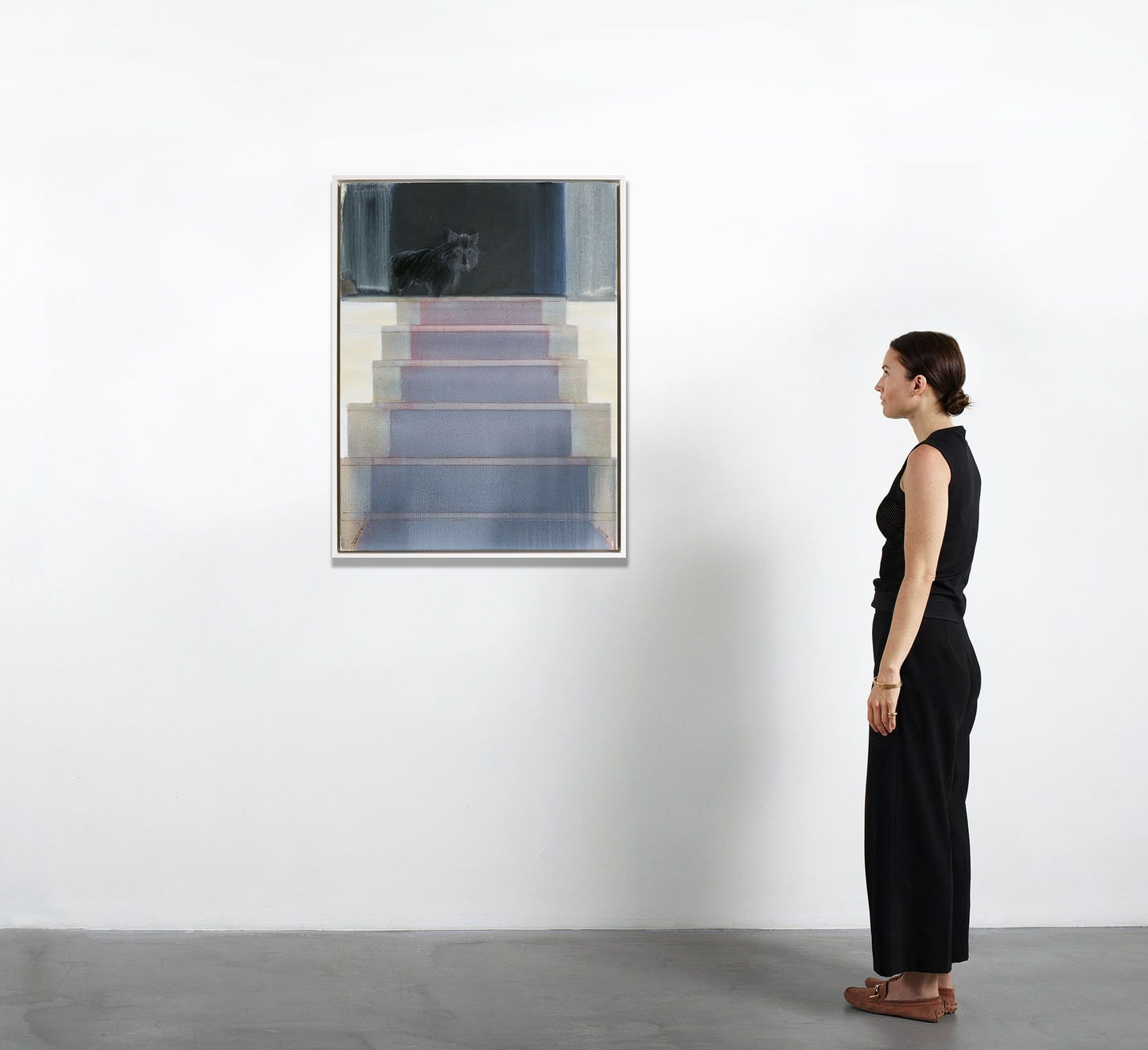 Elizabeth Osborne, Jasper on Steps, 2015