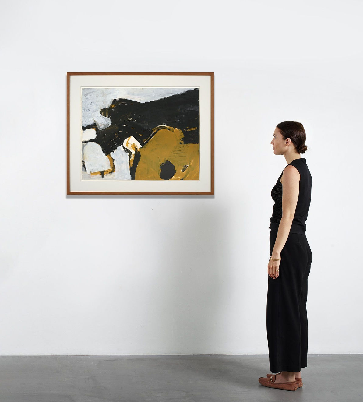 Charlotte Park, Untitled (Black, White, and Brown VII), c. 1957