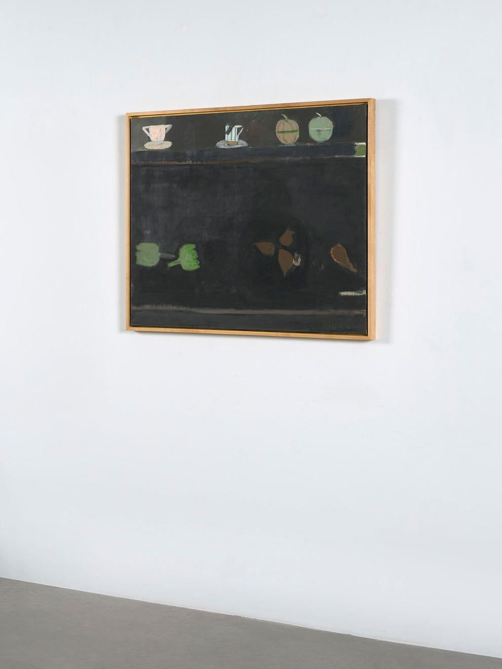 Janice Biala, Black Still Life with Artichokes, 1986