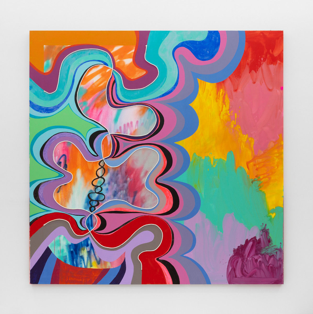 Sarah Cain, Portrait in reverse, 2020