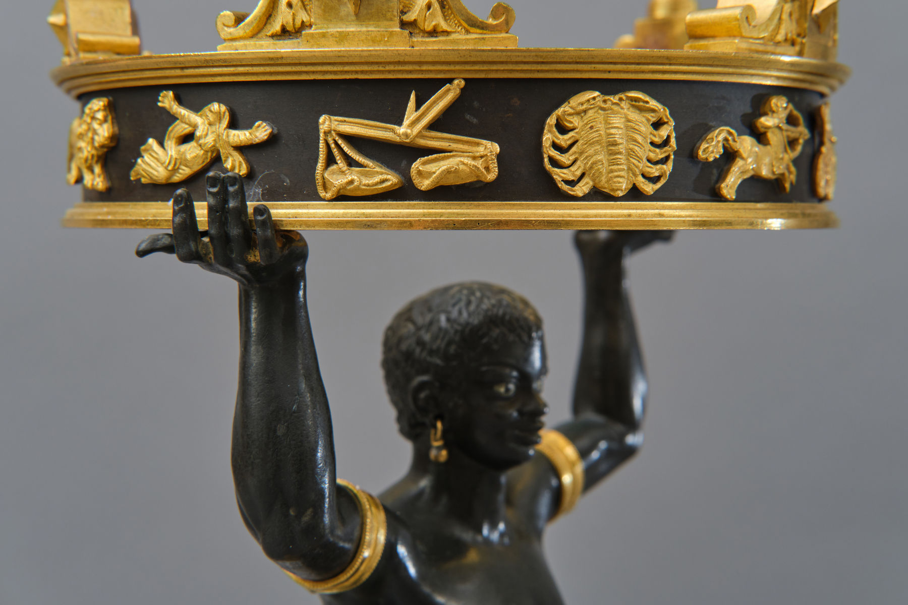 Luigi Manfredini, A set of Four Candelabra with Morish figures, Milan, first quarter of the 19th century