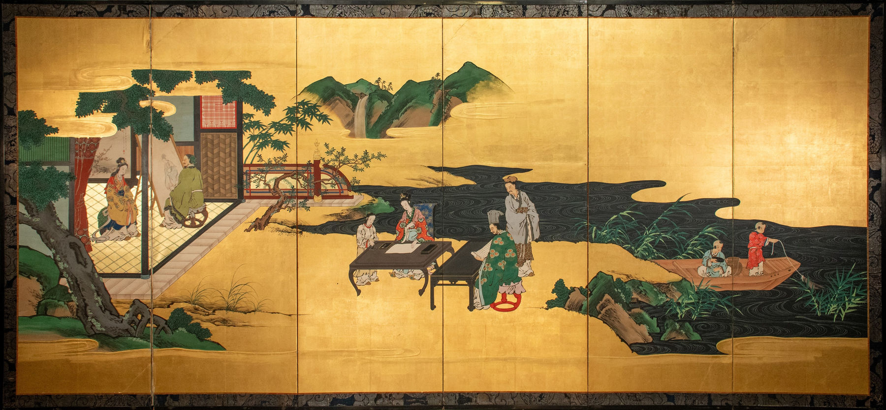 SIX-PANEL SCREEN, Japan, Meiji period (1868-1912)