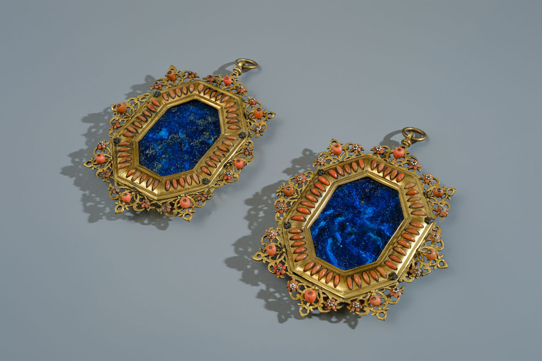 PAIR OF OCTAGONAL FRAMES, Trapani, mid-17th century