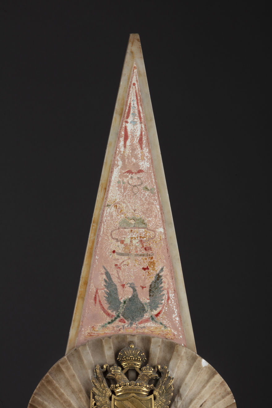 Pair of friezes in the form of a stylized pyramid, Rome Louis XIV