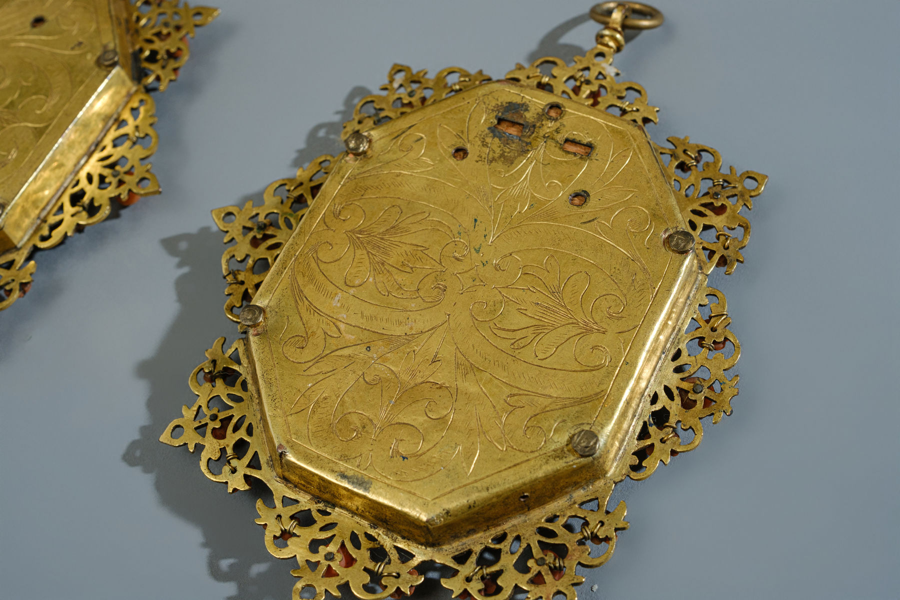 PAIR OF OCTAGONAL FRAMES, Trapani, mid-17th century