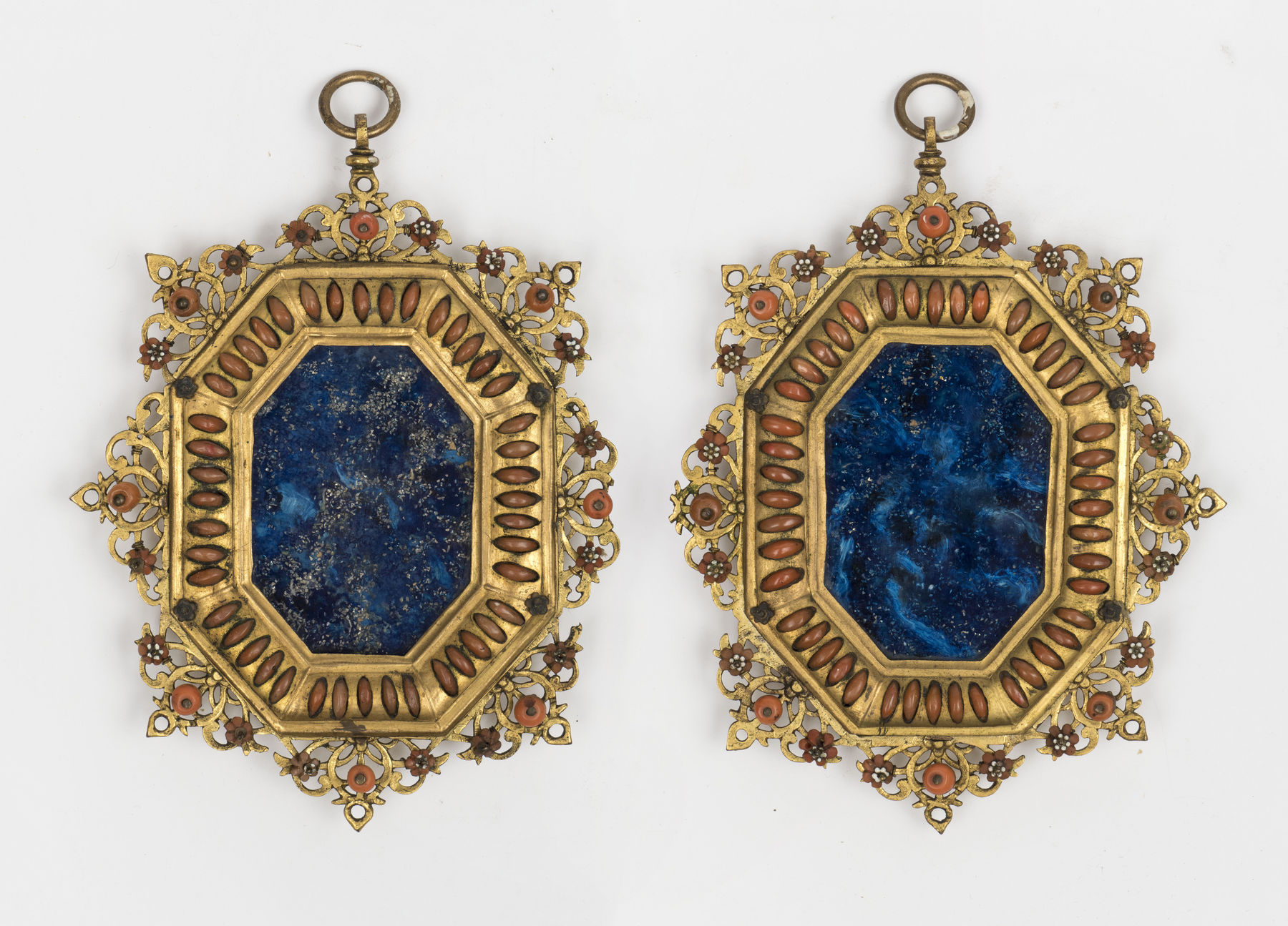 PAIR OF OCTAGONAL FRAMES, Trapani, mid-17th century