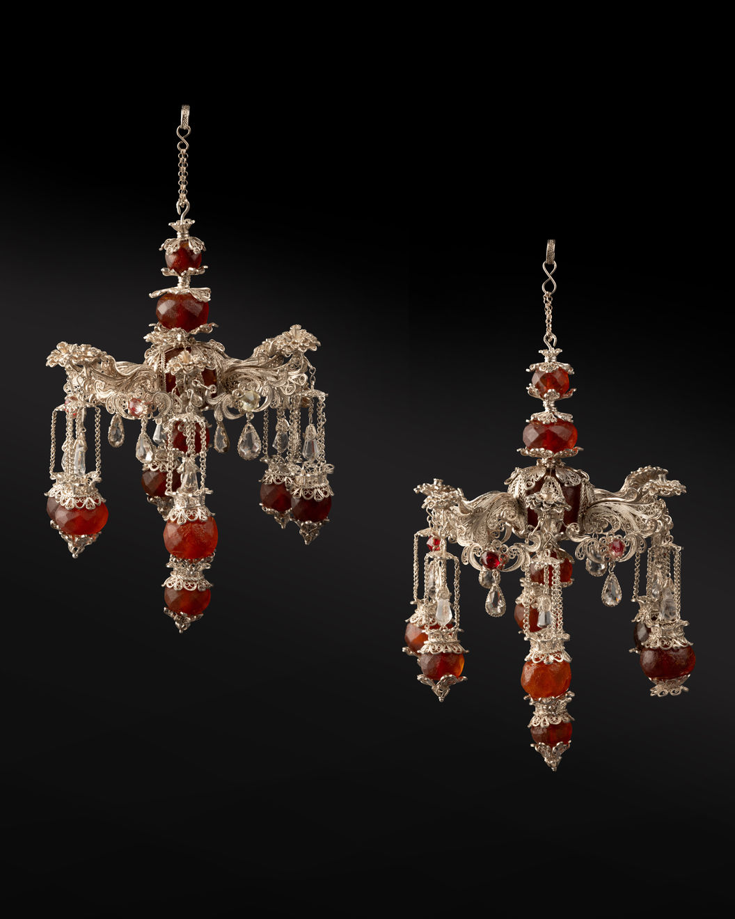 PAIR OF CHANDELIERS , Sicily, second quarter of the 18th century