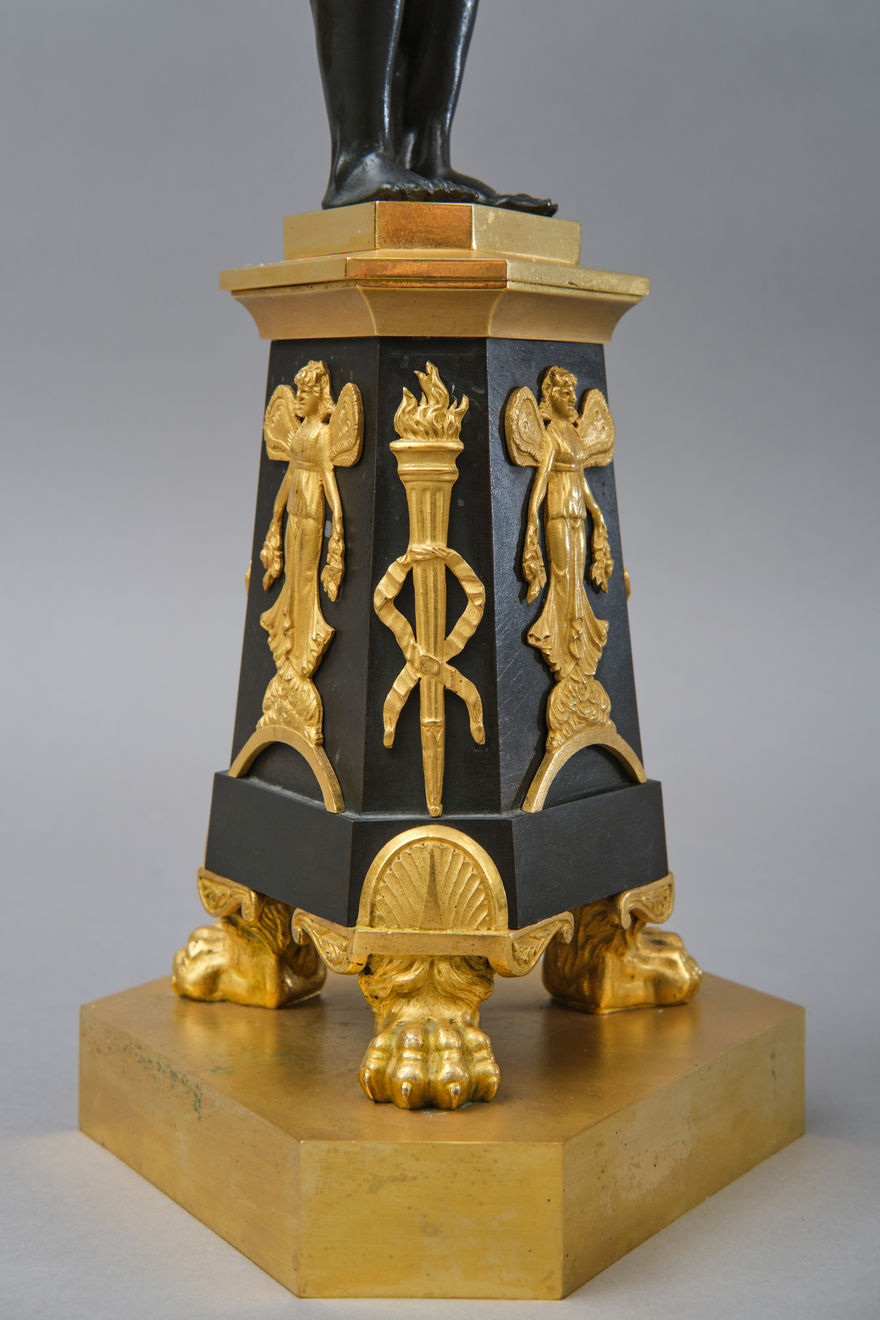 Luigi Manfredini, A set of Four Candelabra with Morish figures, Milan, first quarter of the 19th century