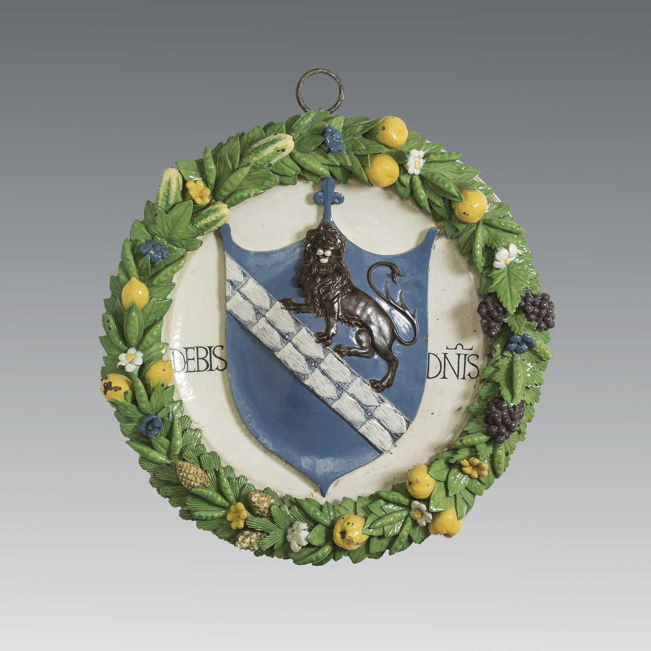 Luca della Robbia the Younger, Tondo with Visdomini crest, Florence, ca. 1510-1515