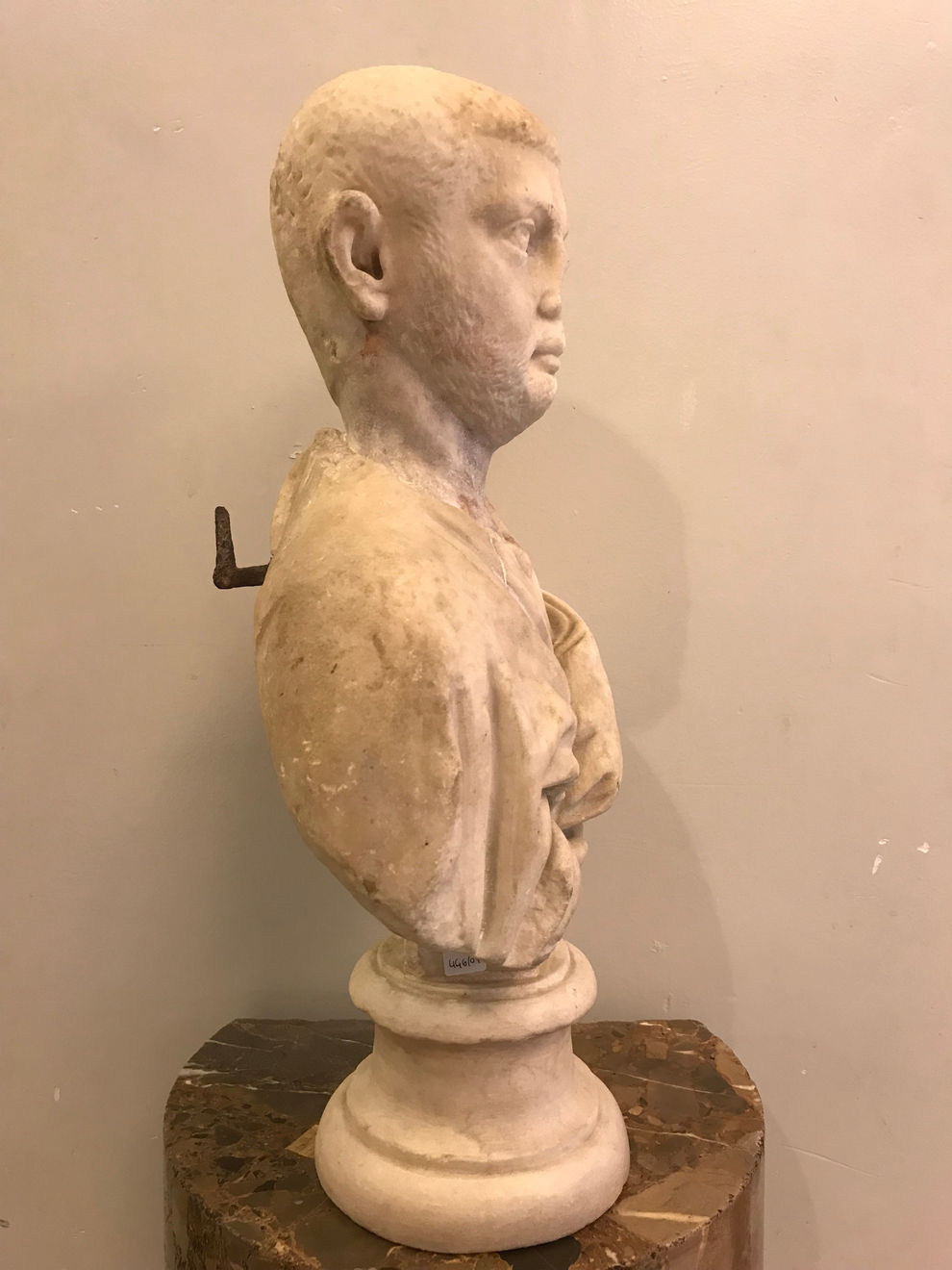 Private male portrait ca. 240-250 A.D. on relevant ancient bust