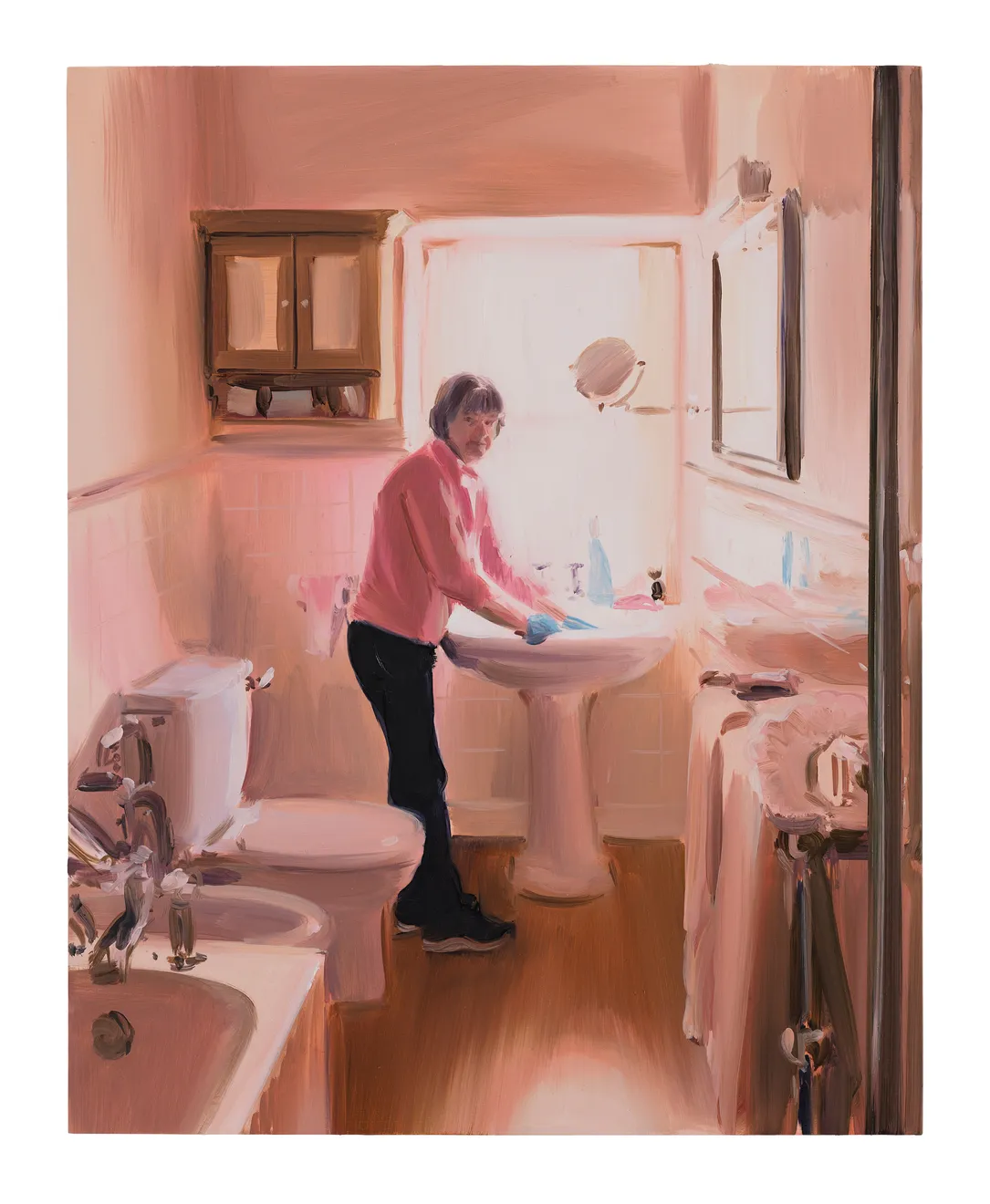 Caroline Walker, Bathroom Sink Cleaning, Mid Morning, March, 2019