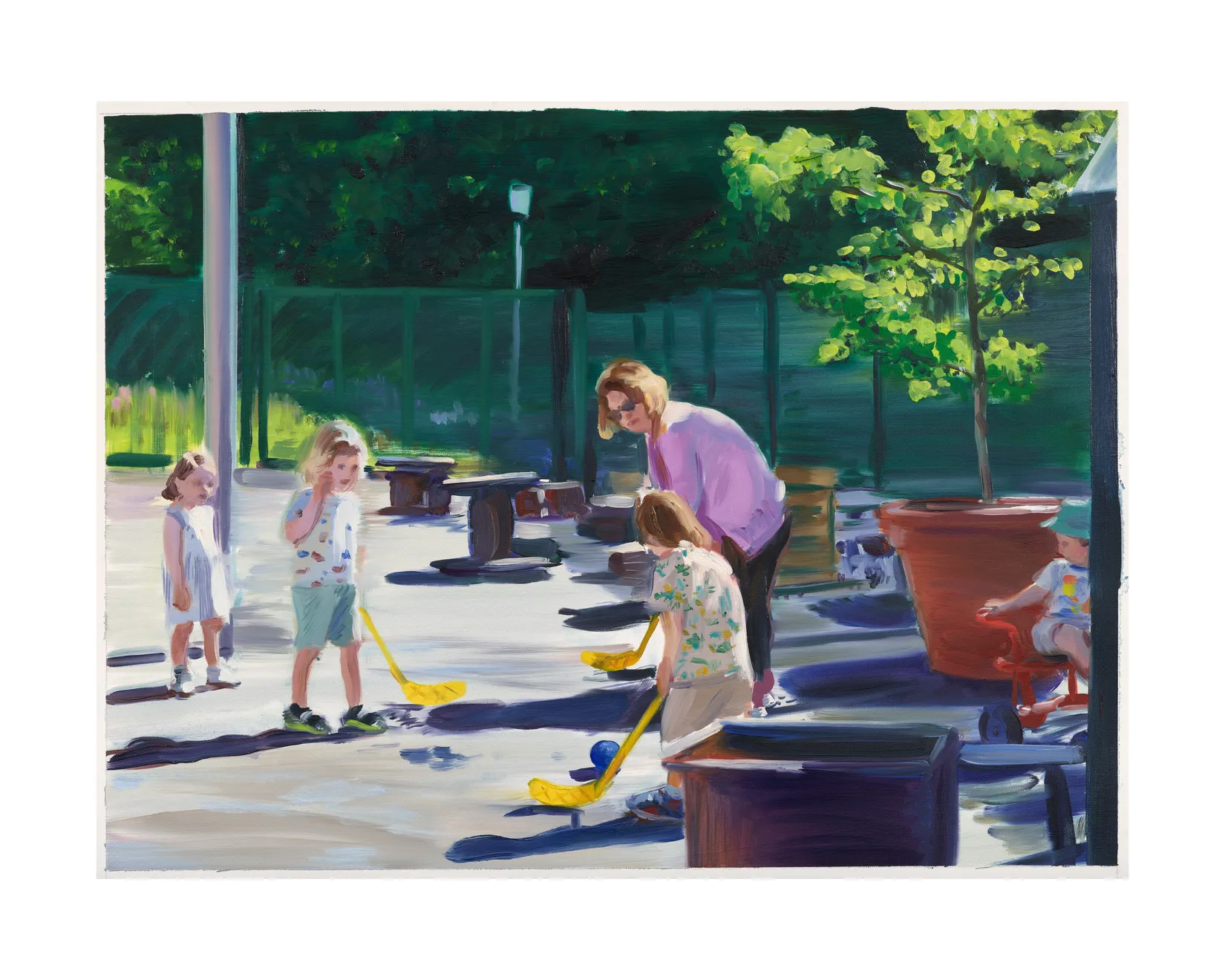 Caroline Walker, Study for Playing Hockey, 2025