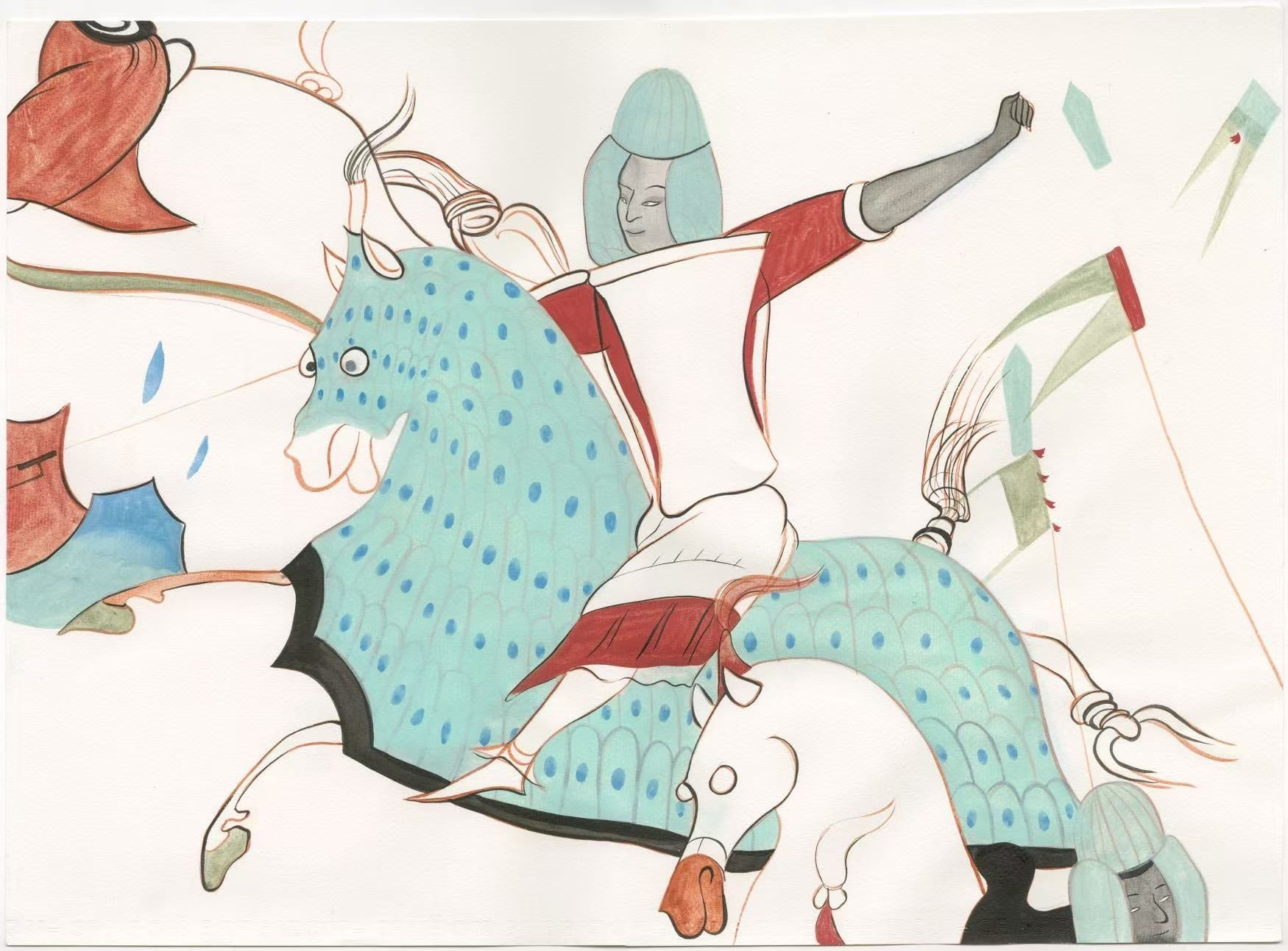 Lin Tian Qi, The Ceaseless Dance - Soldier on Horse, 2025