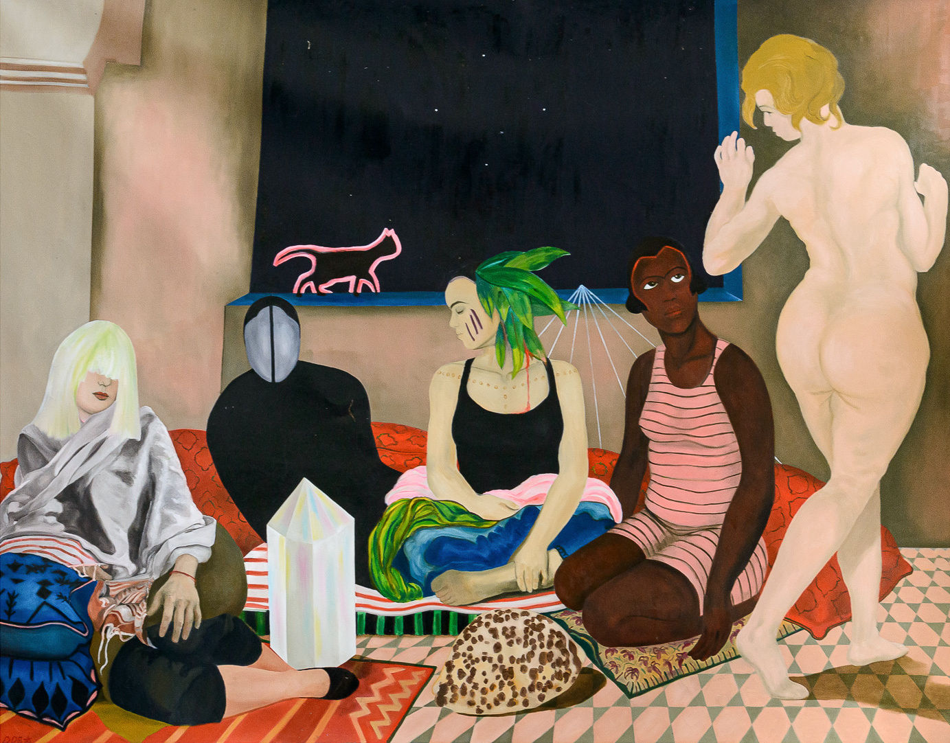 Dalila Dalléas Bouzar, Femmes d’Alger d’après Delacroix, 2022