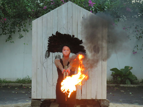 Dalila Dalléas Bouzar, Inner Past, performance, 2016