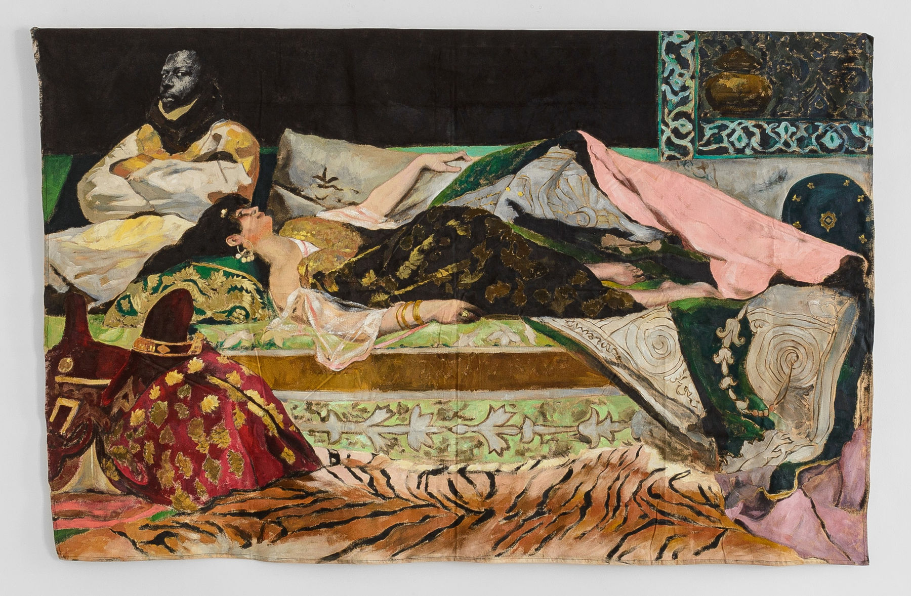 Roméo Mivekannin, Odalisque, after Jean-Joseph-Benjamin Constant, 2023