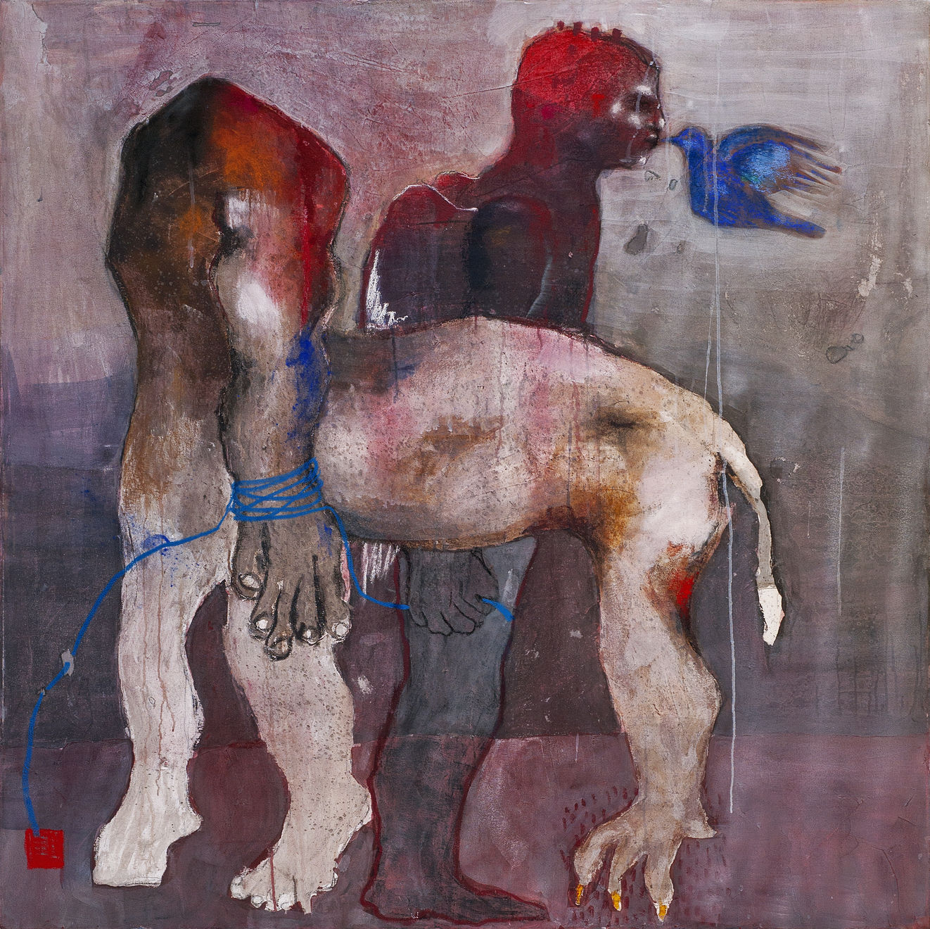 Sadikou Oukpedjo, Untitled #6, 2018