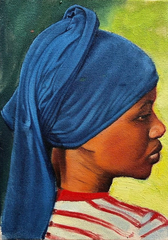 Thibaut Bouedjoro-Camus, Jeune fille au foulard, 2023