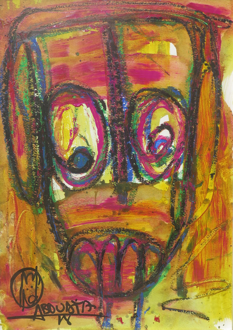 Aboudia, Môgô Abidjan #11, 2019