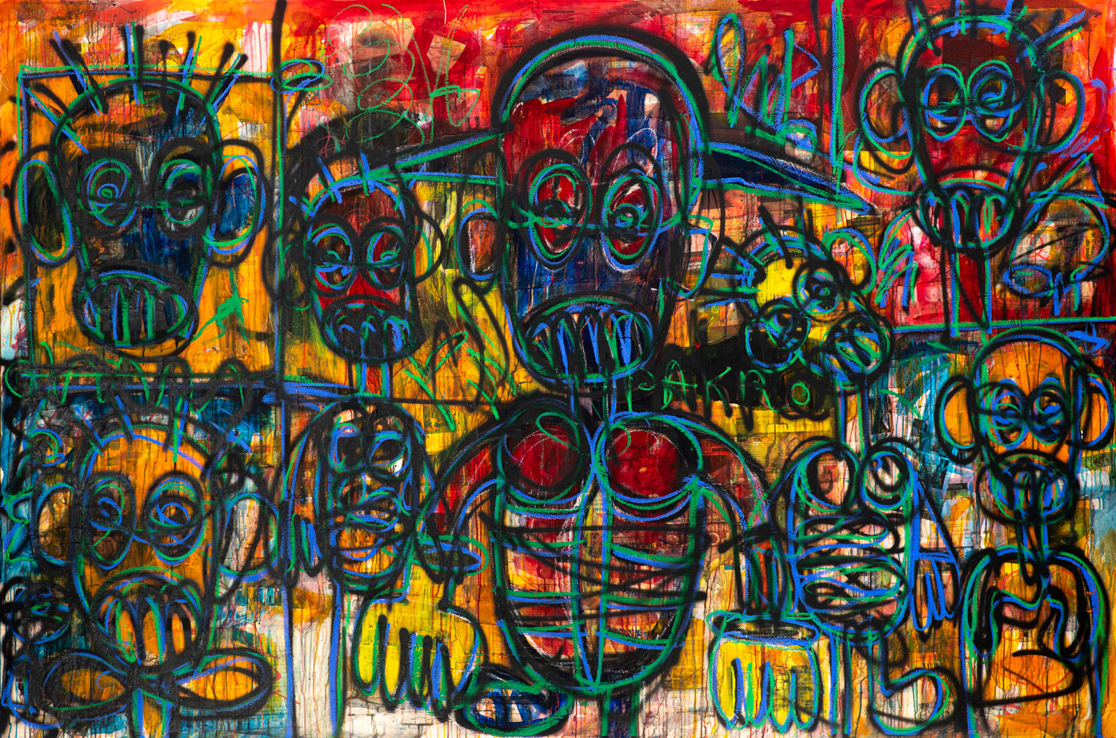 Aboudia, Asso #3, 2021