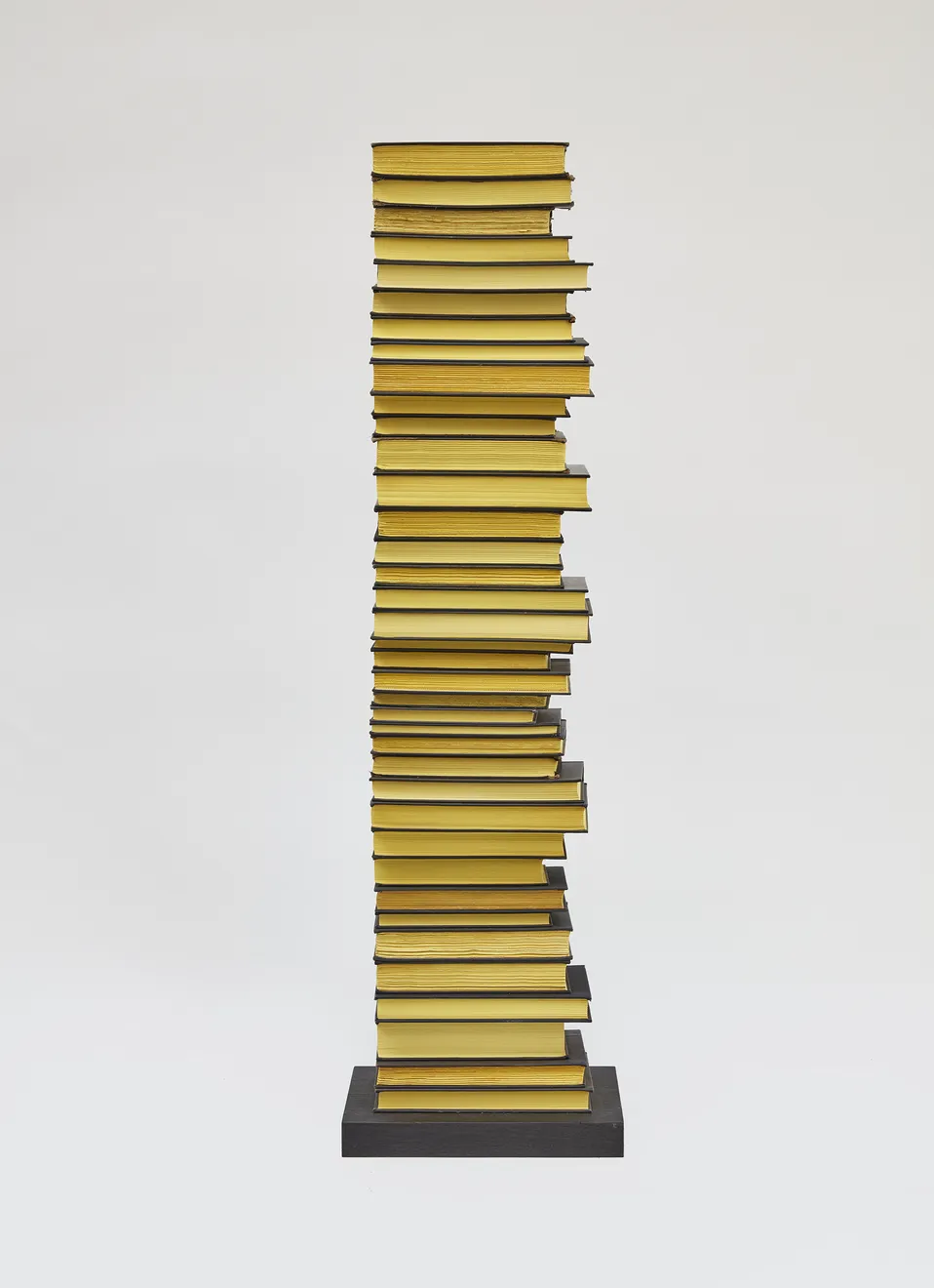 Jared Bark, Black/Yellow Book Stack, 2018