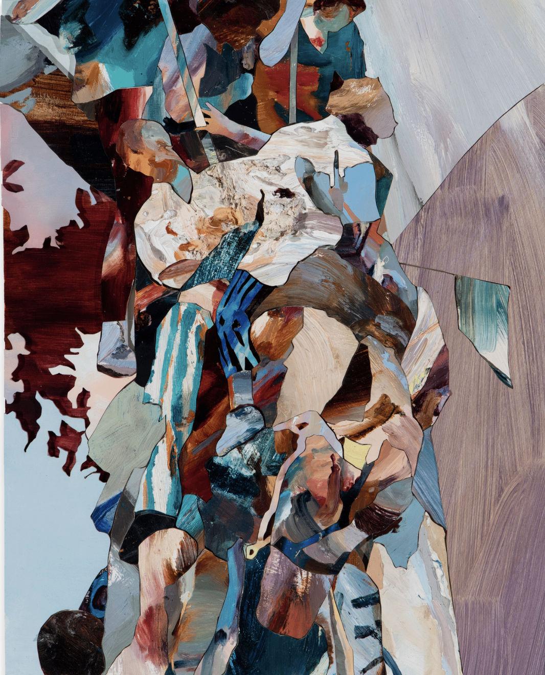 Jaclyn Conley, Taming The War Horse (collage), 2021